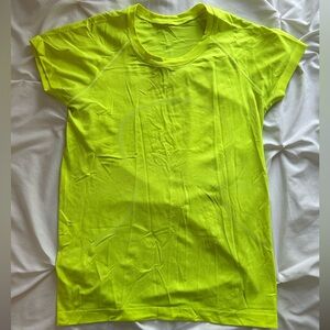 Lululemon Swiftly Short Sleeve Shirt Neon Yellow